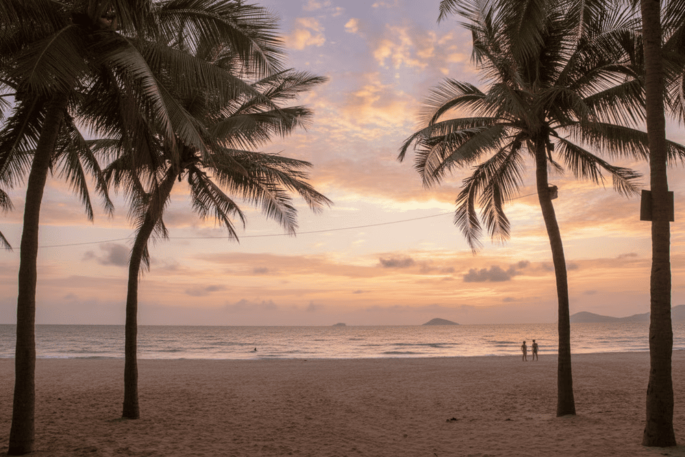 Cua Dai embodies the graceful charm of a beach where untouched nature meets the cultural essence of Central Vietnam